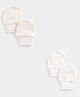 Mothercare Cotton Pack Of 2 Floral Printed Mittens - Pink