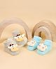 Kicks & Crawl Pack Of 2  Little Animal Friends - Grey & Blue