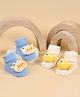 Kicks & Crawl Pack Of 2 Squishy Fishy Socks - Blue & White