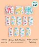 SuperBottoms Premium Muslin DryFeel Langot for 0 - 9M Babies - Tiny Travelers |Pack of 12|0-5kg