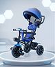 Tricycle With Light & Music|Non-slip Pedals| Storage Box|  Plug & Play Assembly -Blue
