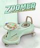 Kids Swing Car with Light & Music - Green