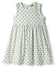 Babyhug Single Jersey Knit Sleeveless Frock With Floral Print - Navy Blue