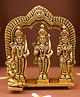 Servdharm Pure Brass Ram Darbar Lord Shri Ram, Lakshman, Sita and Hanuman ji Statue for Home Decor