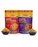 Kikibix Assorted Baked Multigrain Bhujiya & Roasted Millet Namkeen Combo | Healthy Snacks | No Sugar, No Palm Oil | 100% Baked, Not Fried | Pack of 2