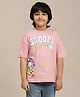 Kidsville Cotton Peanuts Featuring Half Sleeves Snoopy Printed Tee - Pink