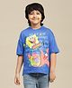 Kidsville Cotton Sponge Bob Square Pants Featuring Half Sleeves Character Printed Tee - Blue