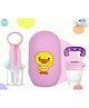 The Cheeky Kidzz Baby Grooming Manicure Pedicure 4 In 1 Egg Nail Kit With Baby Fruit Nibbler & Medicine Dropper (Pink)
