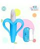 The Cheeky Kidzz Baby Silicone Banana Toothbrush With Soft Bristles Finger Brush For Set Massaging & Cleaning Gums BPA Free (YELLOW)