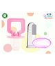 The Cheeky Kidzz Baby Soft Silicone Bristles Finger Toothbrush For Set Massaging & Cleaning Gums With Pacifier Teether (PINK)