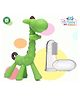The Cheeky Kidzz Baby Soft Silicone Bristles Finger Toothbrush With Giraffe Shape Teether Teething BPA Free (GREEN)