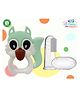 The Cheeky Kidzz Baby Soft Silicone Bristles Finger Toothbrush With Squirrel Shape Teether Teething BPA Free (GREEN)