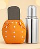 The Cheeky Kidzz Baby Stainless Steel 240ml Feeding Bottle With Essential Reusable Cloth Diaper Insert Combo(ORANGE)