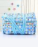 PVC Diaper Bag Multiutility Happy Day Square print With PVC Material - Blue