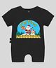 The Peppy Tend 100% Cotton Christmas Theme Half Sleeves My First Christmas Text Printed Romper - Black