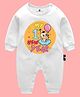 The Peppy Tend New Year Theme 100% Cotton Full Sleeves My 1st New Year Text Printed Romper - White