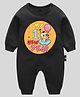 The Peppy Tend New Year Theme 100% Cotton Full Sleeves My 1st New Year Text Printed Romper - Black