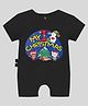 The Peppy Tend Christmas Theme 100% Cotton Half Sleeves My 1st Christmas Text Printed Romper - Black