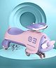 Play Nation Premium Aero Kids Magic Swing Car With Music Lights & ABEC 7 Bearing with PU LED Wheels - Purple