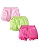 Pine Kids Cotton Knit Bloomers with Placement Print -Pack Of 3 (Color May Vary)