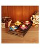Amaya Decors Colored Brass Akhand Dia Set of 4