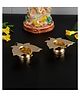Amaya Decors Gold Lotus Dia Set of 2