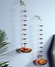 Amaya Decors Hanging Flower Urli With Stand Set of 2