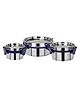 PDDFALCON EcoNxt Stainless Steel Lunch Box Set, Airtight & Leak-Proof Containers with Lock-N-Lock Lids, Easy to Clean, Perfect for Office, School, Travel, 3-Piece Set (125ml+300ml+550ml)