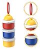 Comercio 3 Color Combination Baby Milk Powder Dispenser Portable 190ml per Layer - Multicolor
