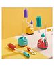 Comercio Dino Design Scratch Free  4 in 1 Rotary Bottle and Teat Cleaning Brush Kit With Stand - Color & Design May Vary