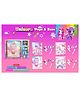 COMERCIO Unicorn Theme A5 Size Diary With Highlighter Mini Notebook & 10 IN 1 Color Ball Pen - (Color & Design May Vary)