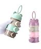 COMERCIO 3 Layers Multipurpose Milk Powder & Food Storage Container - Multicolor