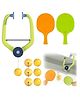 Comercio Indoor Hanging Table Tennis Parent Child Interaction Toy for Door Frame Kids Hanging Balls Exerciser Portable Ping Pong Ball Set with Paddle, Indoor Games, Parent Child Interaction Toy - PACK OF 1 - COLOR MAY VARY