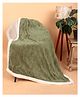 Butterthief Cozy Super Soft Warm Double Layered Kids Sherpa Blanket - Olive Green