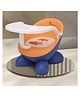 R for Rabbit Jelly Bean Fab 2 in 1 Multi-Functional Baby Study | Meal | Regular Kids Seating Chair with High Backrest for 6-36 Months Kid, Weight Capacity Upto 20Kgs (Blue Orange)
