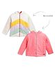Cherry Crumble By Nitt Hyman Full Sleeves Cut & Sew Reversible Hooded Jacket - Multi Colour