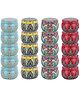 iKalaa Candle Tins with Lids- 16 Pc, 4.4oz, Candle Containers Candle Jars, Candle Making Kit DIY Arts Crafts Storage (Each Design 4)