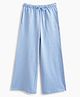 Campana Cotton Terry Solid Wide Track Pant - Light Blue