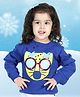 BownBee Full Sleeves Animal Printed Sweatshirt - Blue