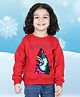 BownBee Full Sleeves Reversible Sequin Work Embellished Sweatshirt - Red