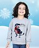 BownBee Full Sleeves Reversible Sequin Work Sweatshirt - Grey