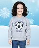 BownBee Full Sleeves Reversible Sequin Work Sweatshirt - Grey