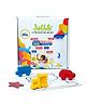 dabble My First Dabble Big Colouring Pages Kit | Sensory Touch for Toddlers 1+ | 3 Non-Toxic Jumbo Beeswax Crayons