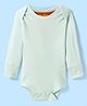 Totle Cotton Full Sleeves Solid Onesie - Mint Green