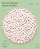Bonfino Cotton Round Mat Cupcake Print - Pink & White