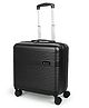 NOVEX Bolt Hard Top Laptop Overnighter Bag Laptop Roller Case Cabin Luggage Business Trolley Bag - Black