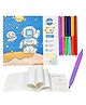 Astronaut Theme Coloring Book with 6 Pcs Double Sided Sketch Markers