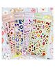 Bunie Cute Sparkling Crystal Stickers Set  Pack of 4 Sheets Multicolor