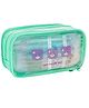 Bunie Large Capacity Transparent Pencil Bag with 3 Compartments  Green