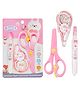Bunie Correction Tape with Fluid and Scissor Set  Pink
